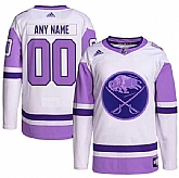 Men's Buffalo Sabres Custom Purple White Cancer Blue Stitched Jersey,baseball caps,new era cap wholesale,wholesale hats